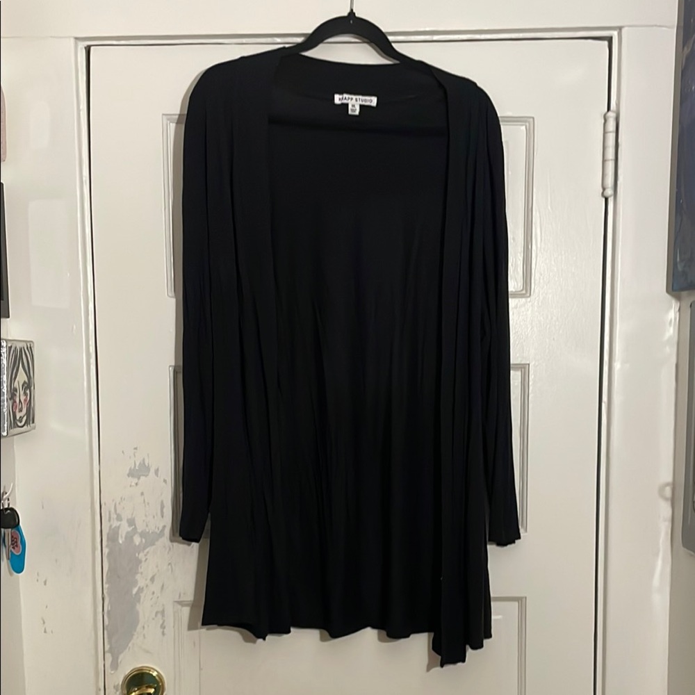 Elegant Black Women's Cardigan